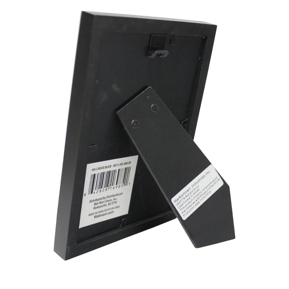 NWT Mainstays 4x6 inch Black 0.5" Gallery Wall Picture Frame - Picture 3 of 8
